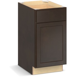 RELIABILT Parkstone II Base Cabinet, Espresso Stained, 18" W, 1 Door 1 Drawer, Fully Assembled - 641014 | Lowe's Pro Supply
